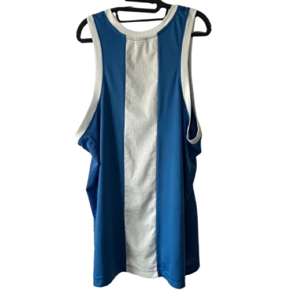 Pro Player Man's XL Blue and White Wicking Pullover Athletic Sporty Tank Top - Picture 8 of 13